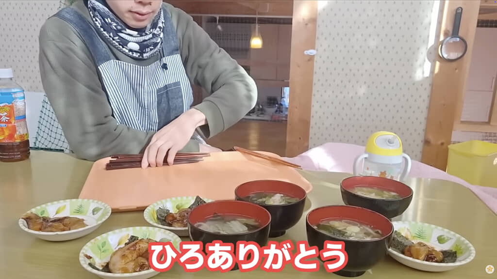 お餅尽くしの朝食