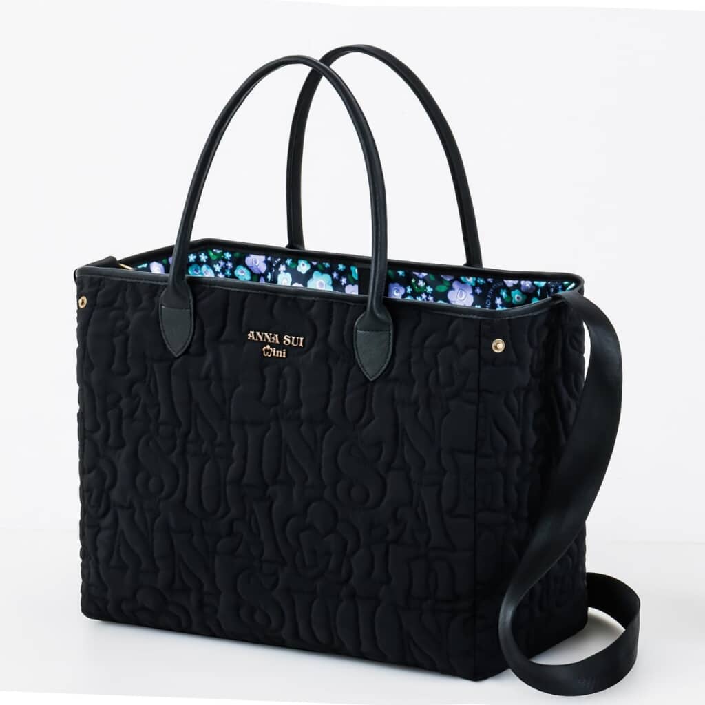 ANNA SUI mini リバーシブルで使えるロゴキルトなトートバッグBOOK