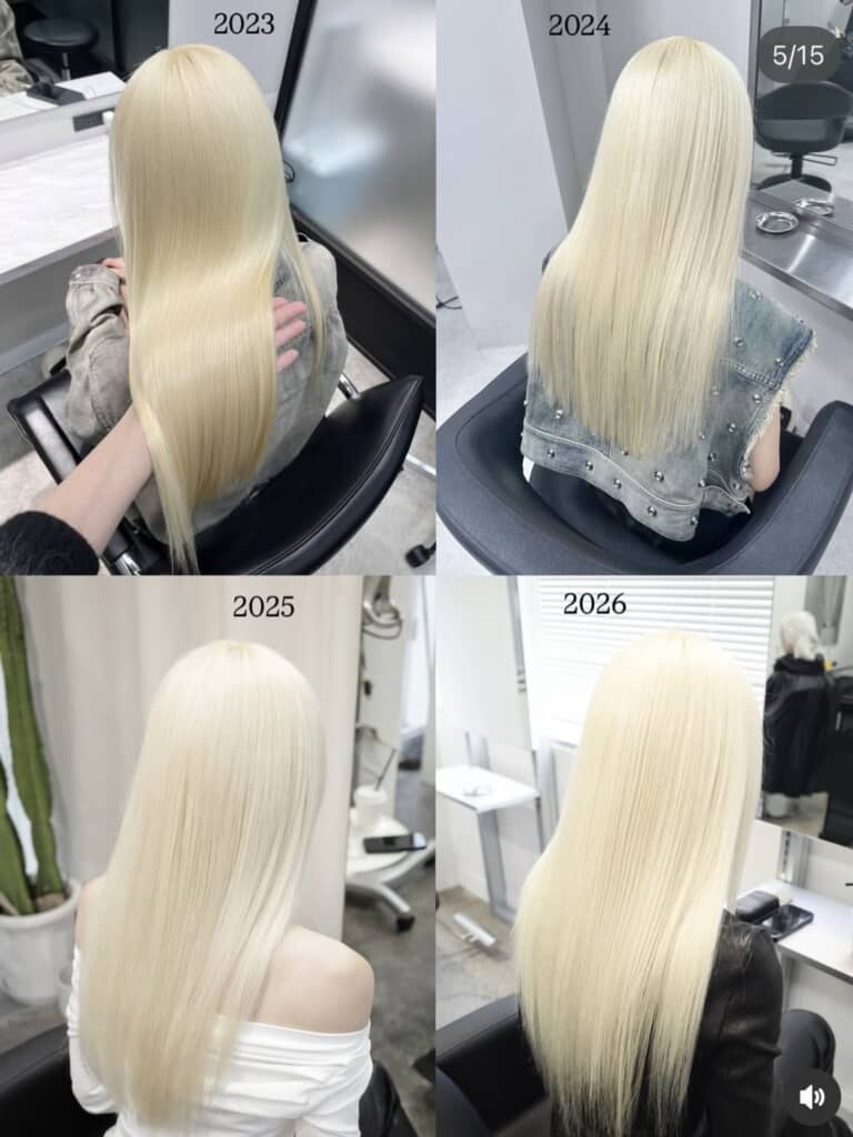 0lc12さんの髪色の変化