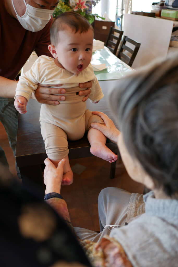 息子くんもびっくり顔