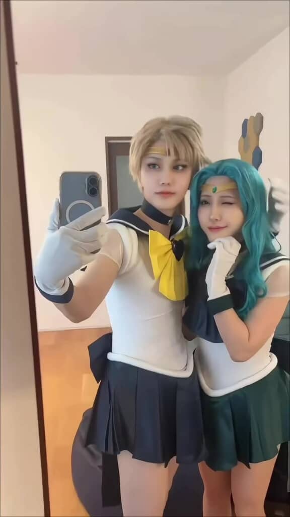 セーラー戦士のコスプレに挑戦