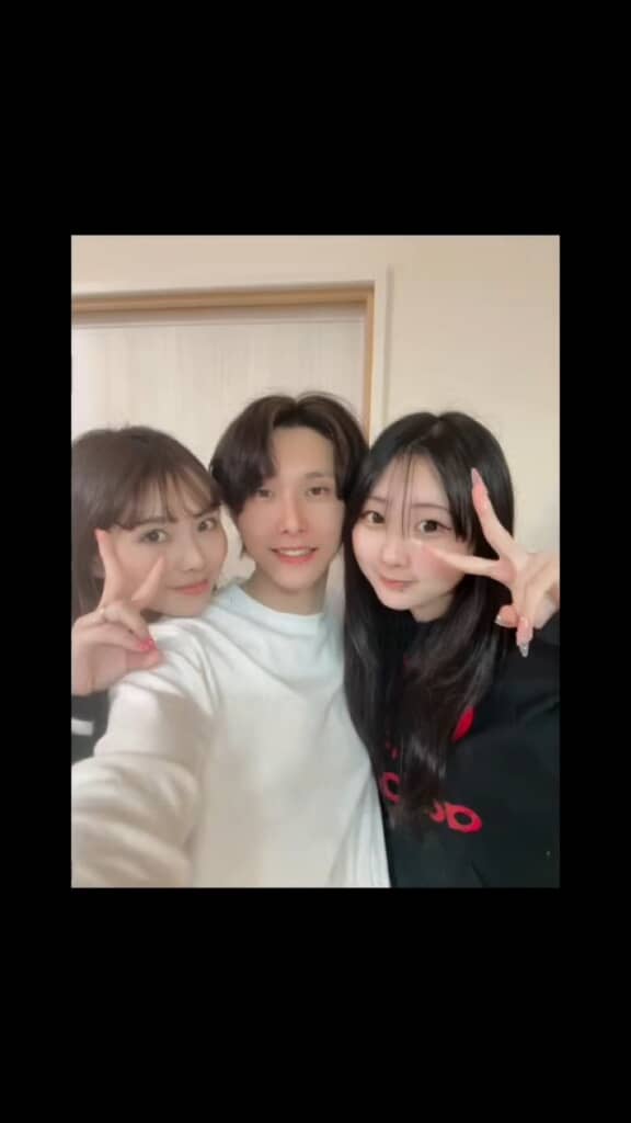 親子3人のショット