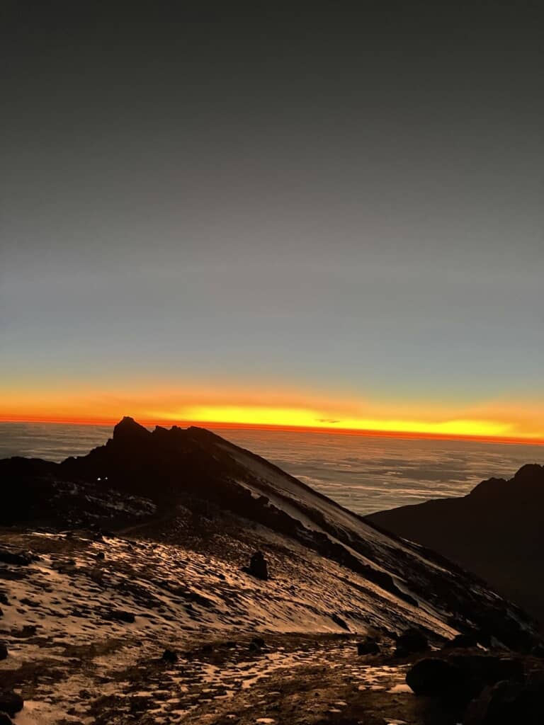 少しずつ太陽がのぼっていく