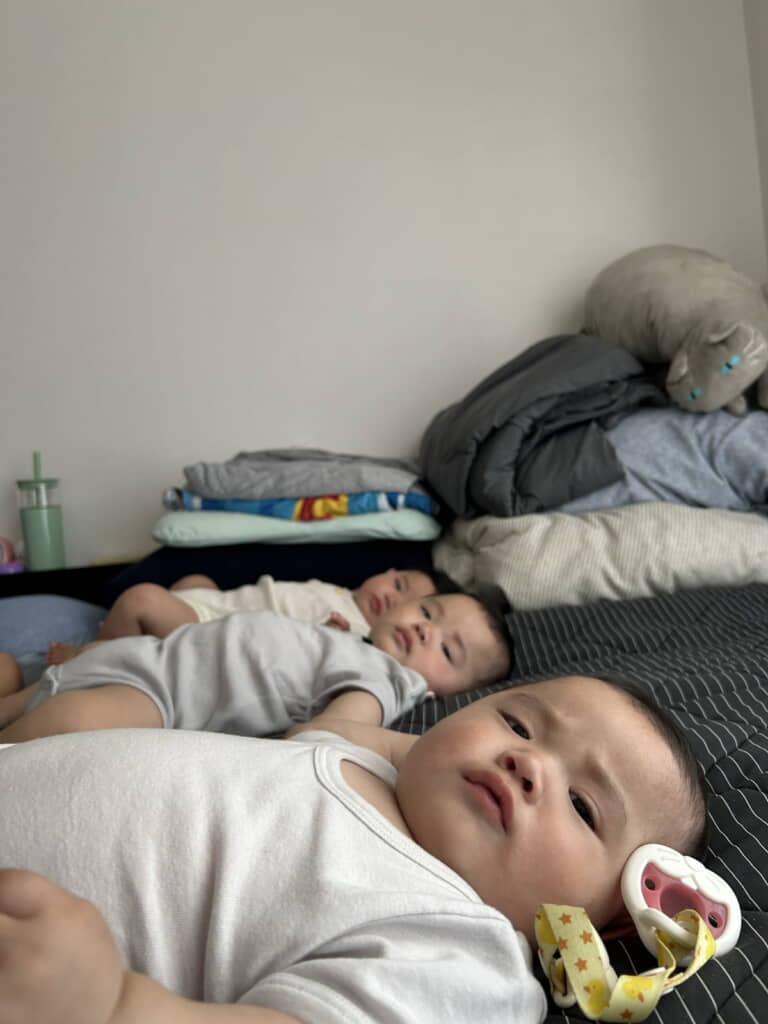 三つ子ちゃんの圧がすごい
