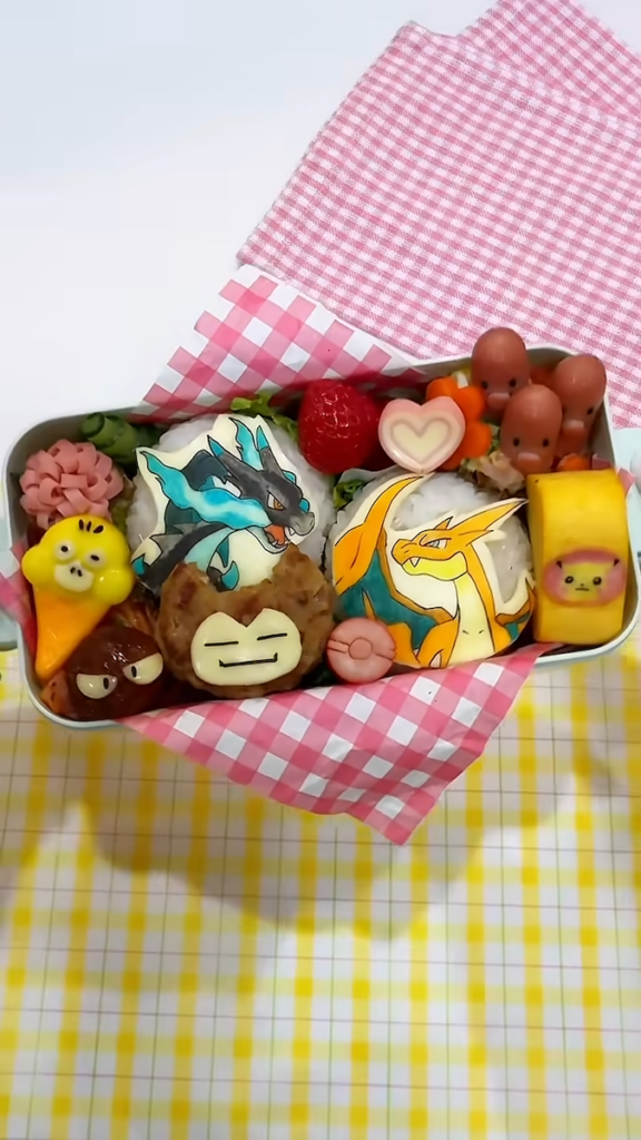 ポケモン尽くしのお弁当が完成!