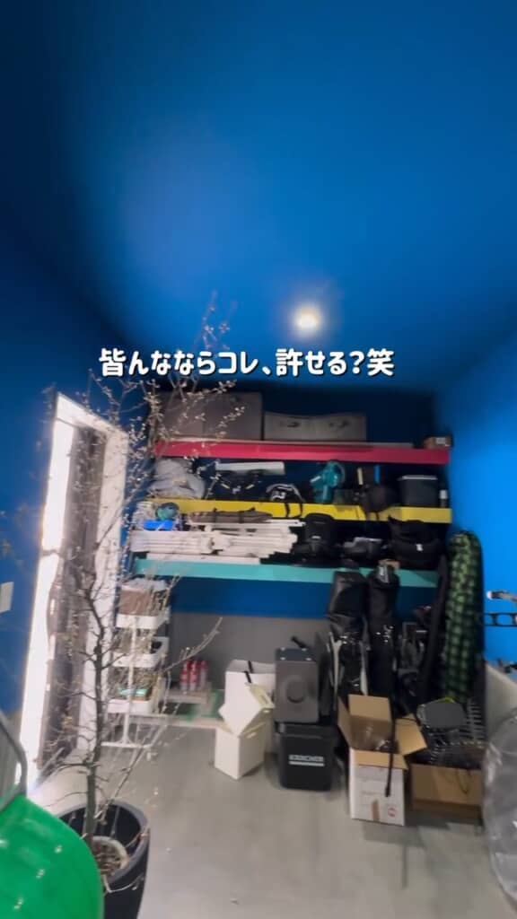 まさかの全面ブルー仕様