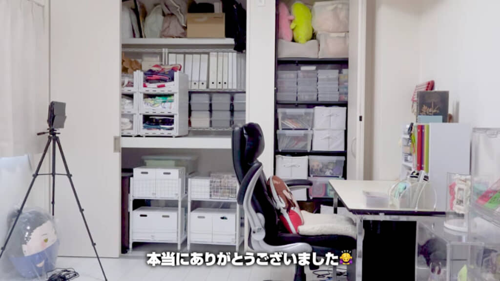 収納もきれいに整理されている