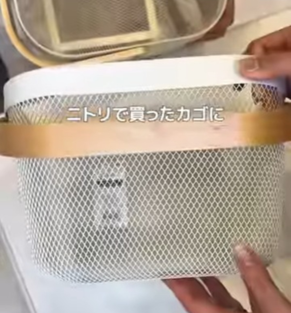 カラフルなダイソー毛糸→ニトリのカゴにコツコツ通すと…… 380万再生突破の“親子DIY”に「センスありすぎ」「シンプルにスゴい」(1/3) | ハンドメイド ねとらぼ