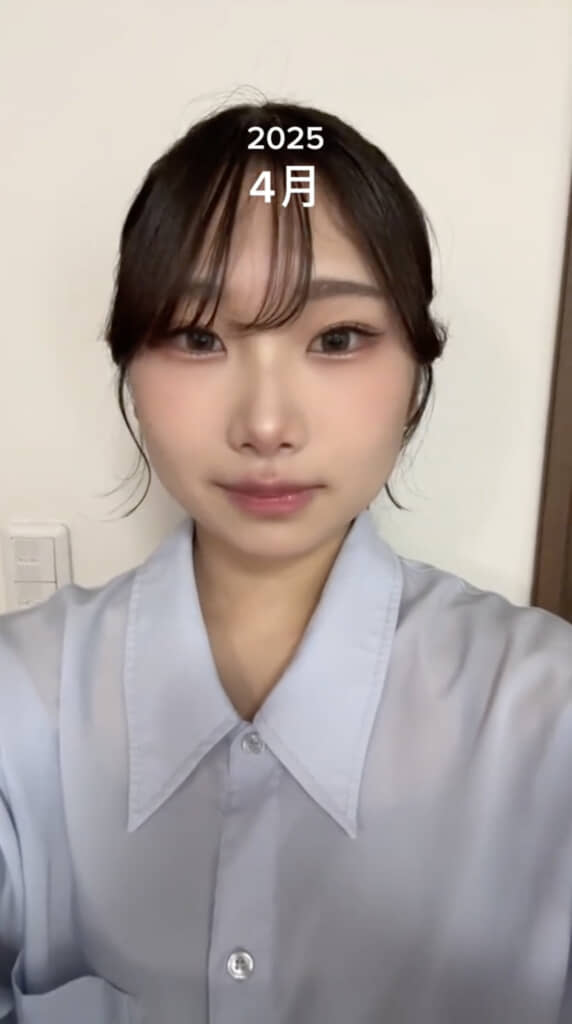 メイクと髪形で印象激変！