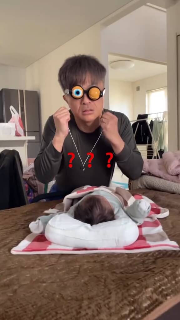 クレイジーアイズをかけるペロパパさん