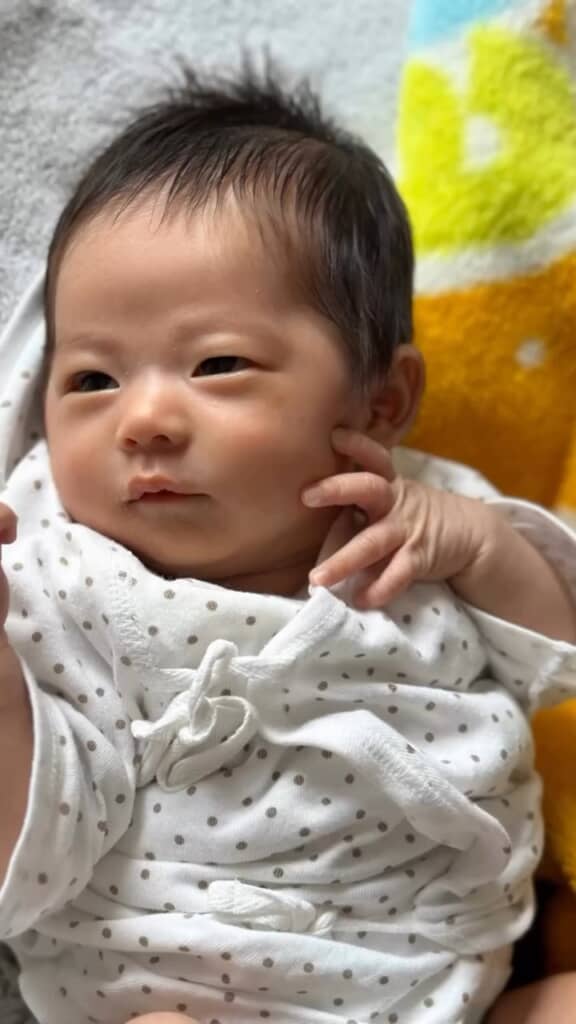 生まれてすぐのころの写真
