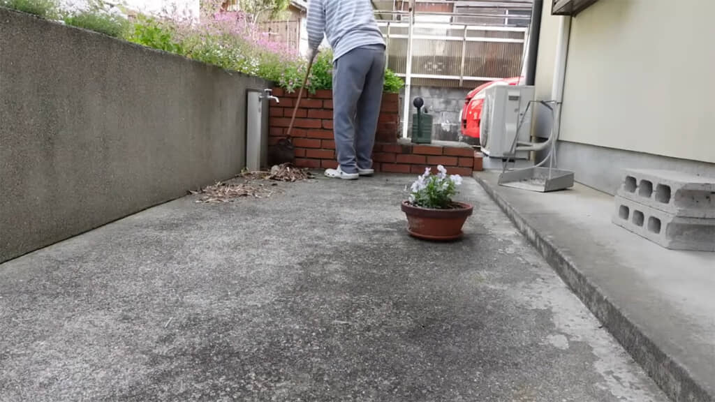 掃き掃除をしたら……