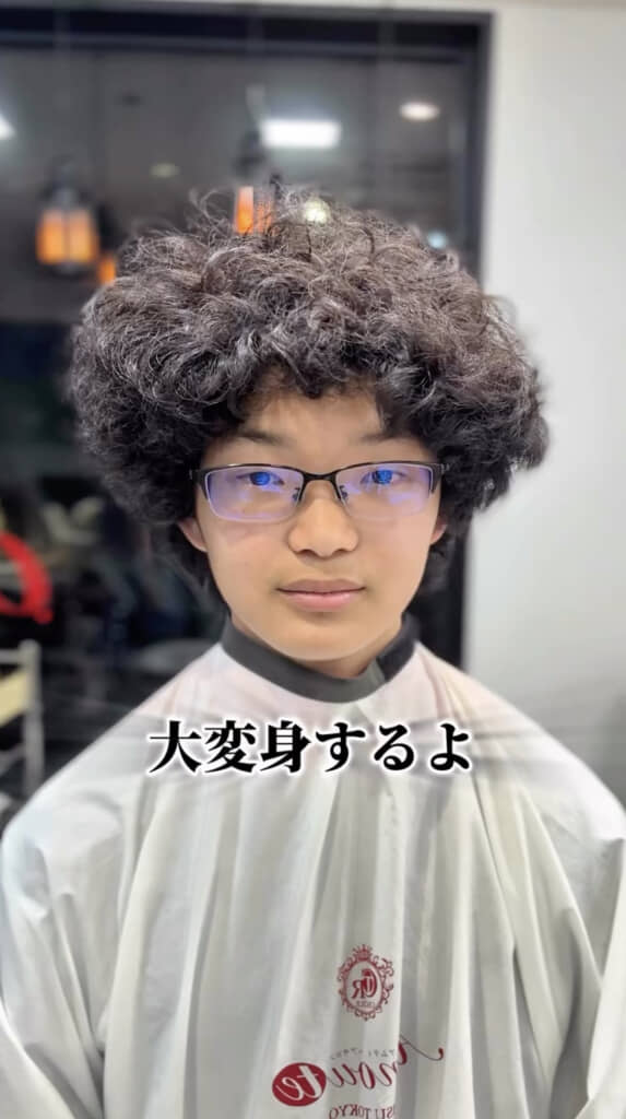 おしゃれな髪形を諦めていた男の子