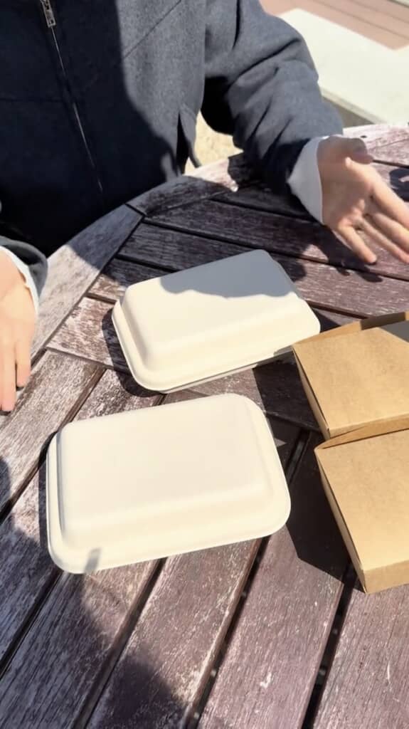4箱ものお弁当を用意