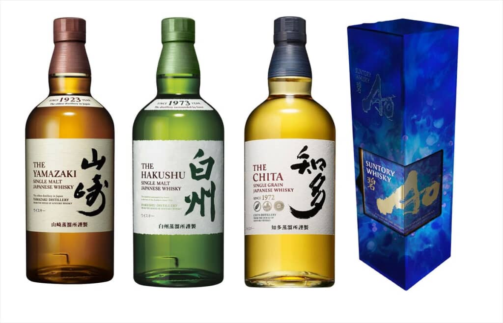 「サントリー　山崎・白州・知多・碧　4種飲み比べセット」