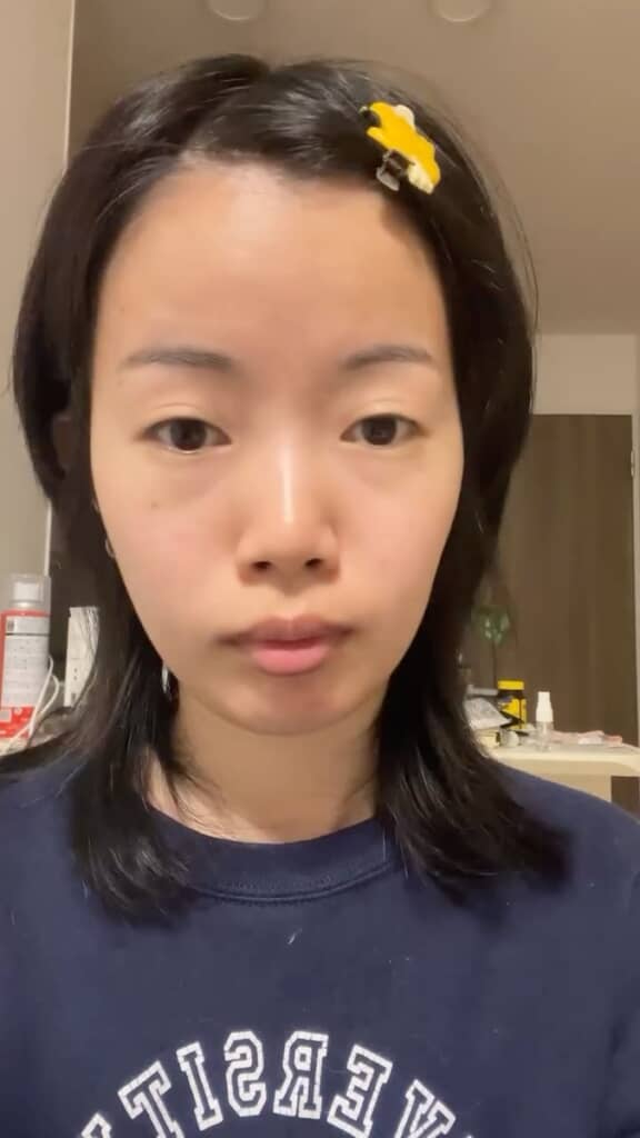 メイク前の姿