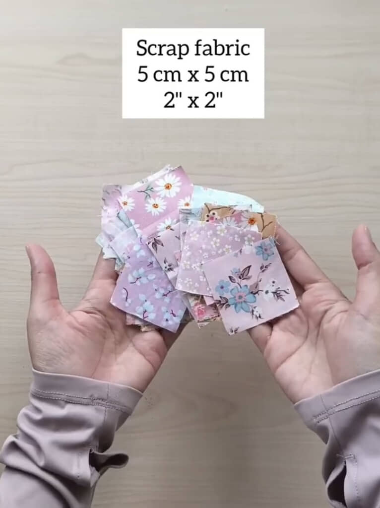 小さなハギレを活用
