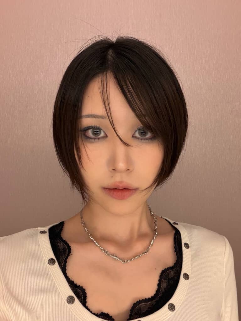 お出かけしていたフルメイク姿
