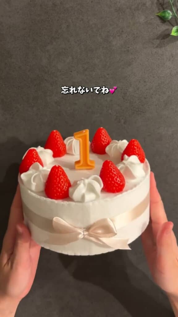 キャンドルを立てたら完成！