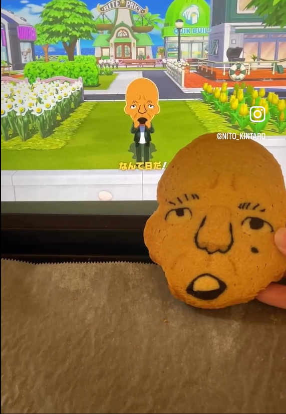 CM内のMiiの小峠さんとクッキーの小峠さん