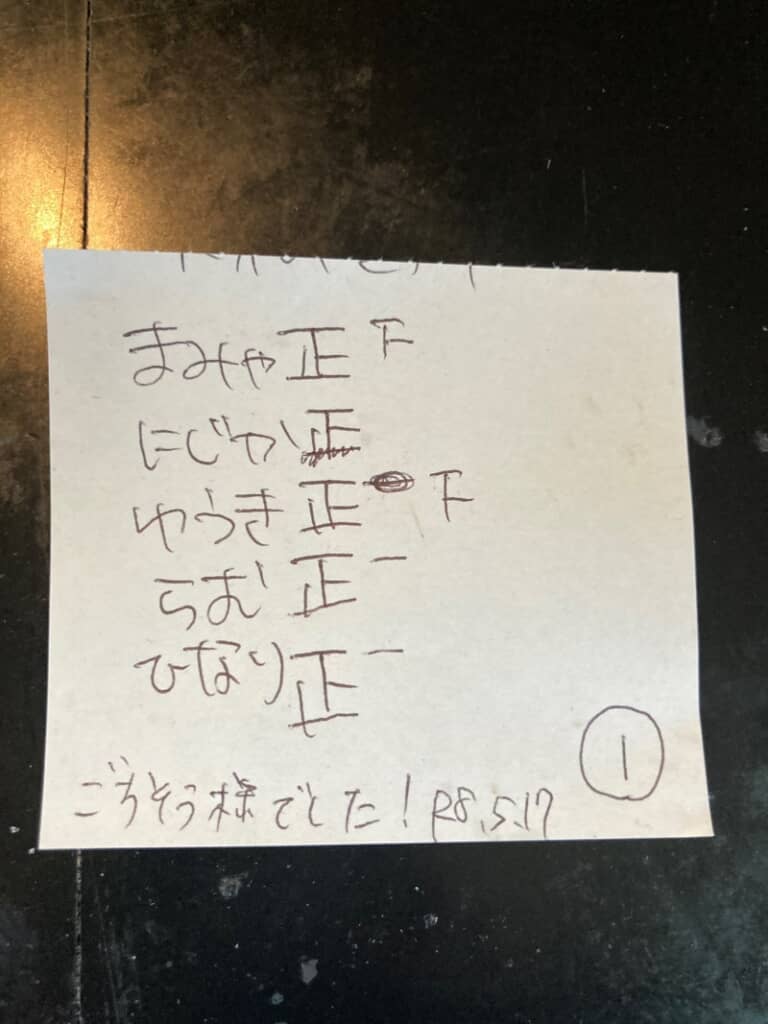 5人で32個食べたお客様