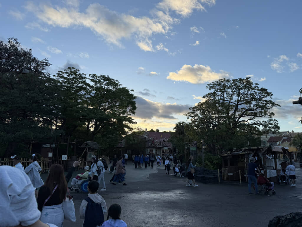 夕方からは少しずついつものにぎわいに