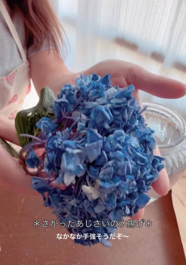 花びらが蒸れてかなりしおしお