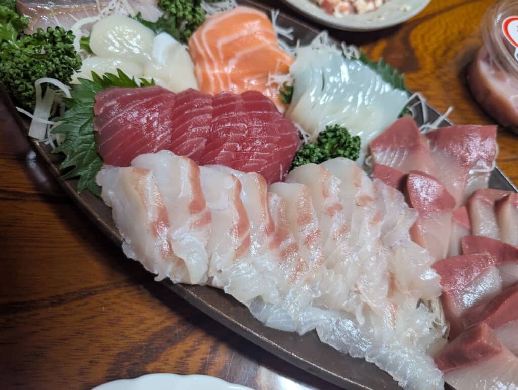 見るからにおいしそうなお刺身