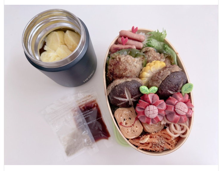 肉弁当(画像は辻希美オフィシャルブログから)