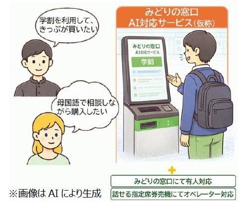 みどりの窓口AI対応サービス