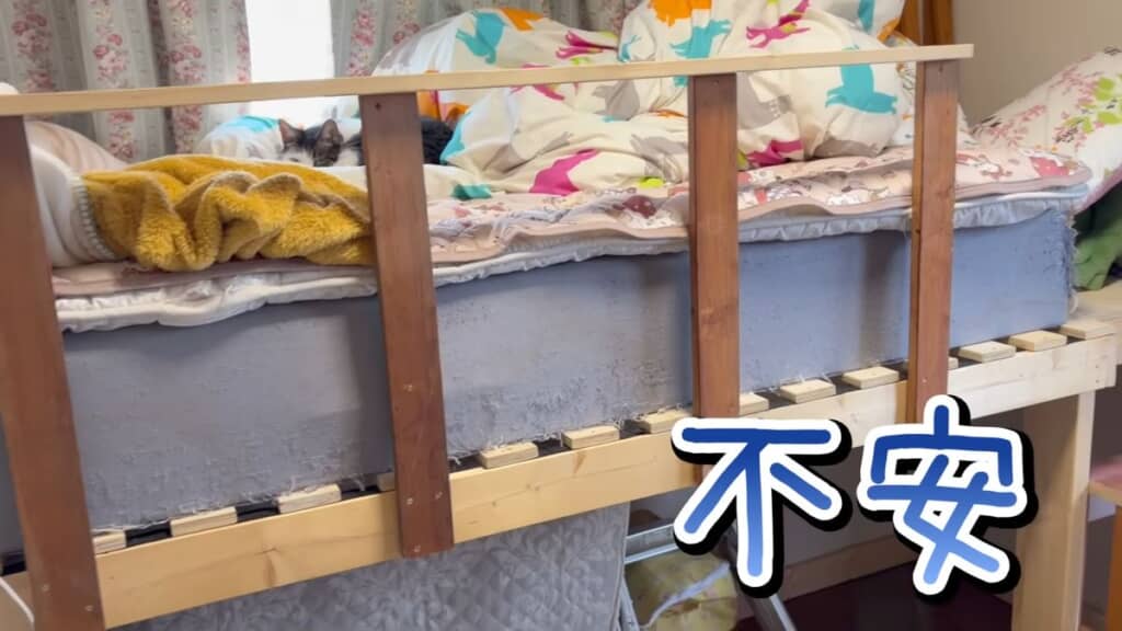 急ごしらえで作った柵への不安