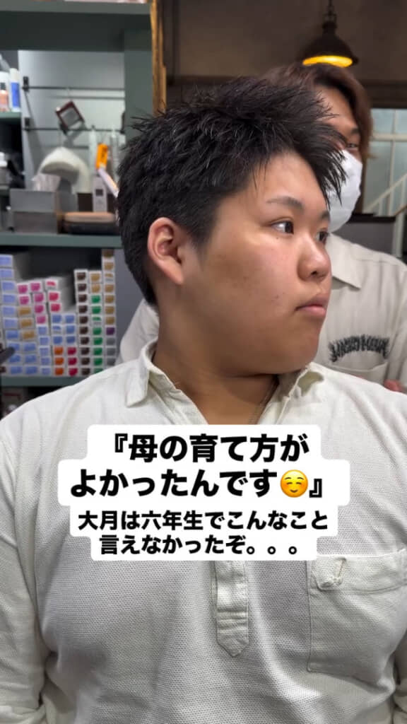 サイドと後ろを短くして爽やかな印象に