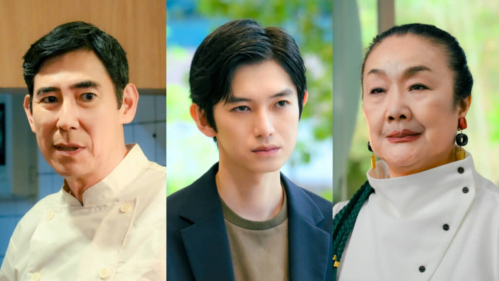 画像左から高嶋政伸さん、本郷奏多さん、白石加代子さん