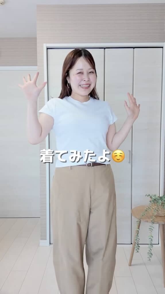 XLサイズの着用感はこんな感じ