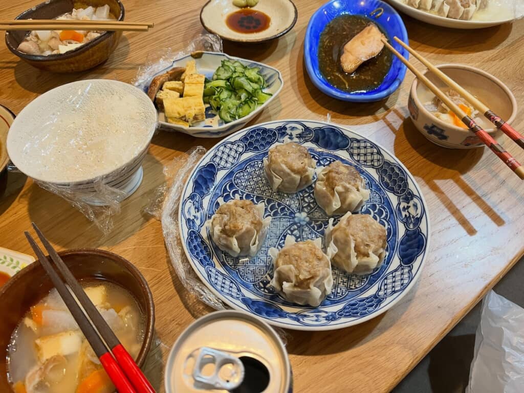 夫が用意していた夕食