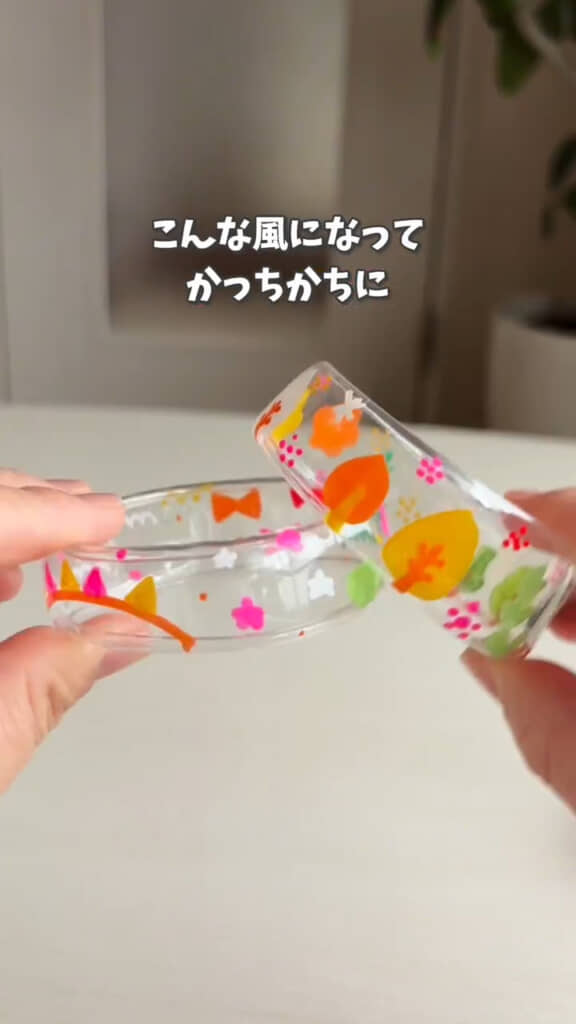 ぶつけると音が鳴るほどカチコチに!