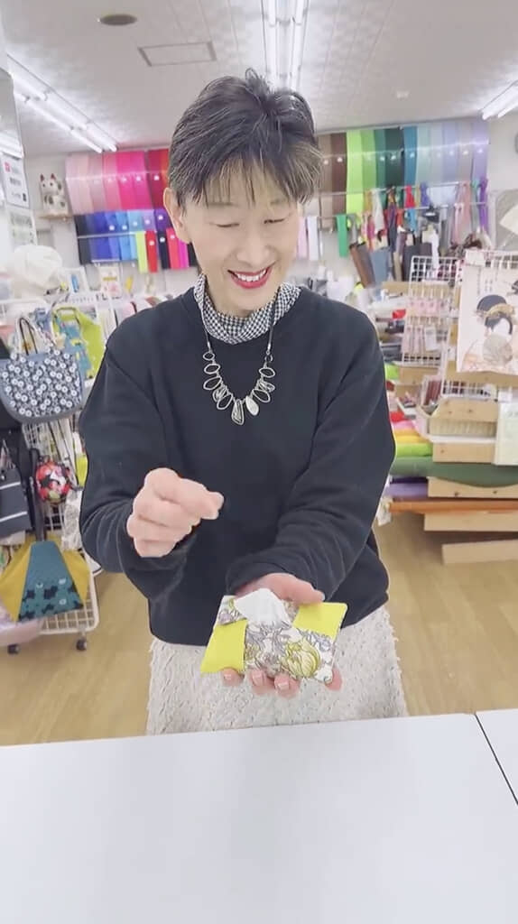 簡単ティッシュケースの完成!