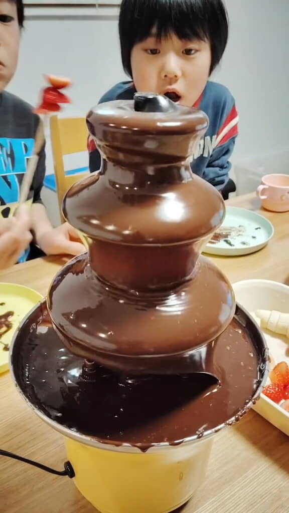 チョコレートのドレスが美しい……