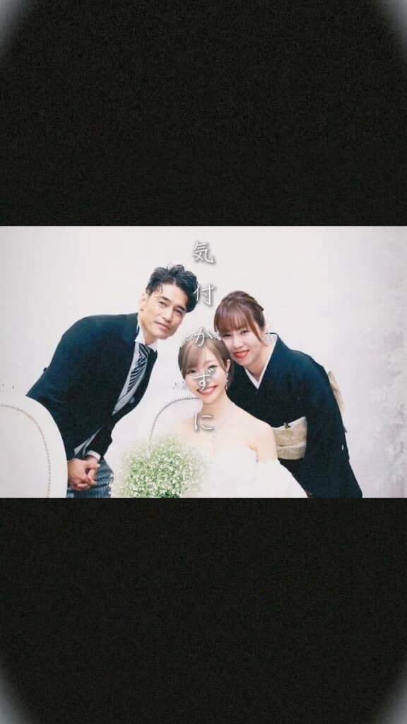 親子3人の記念写真