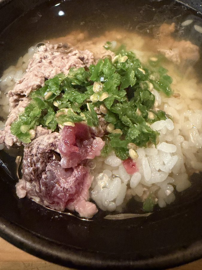 お茶漬けにした様子
