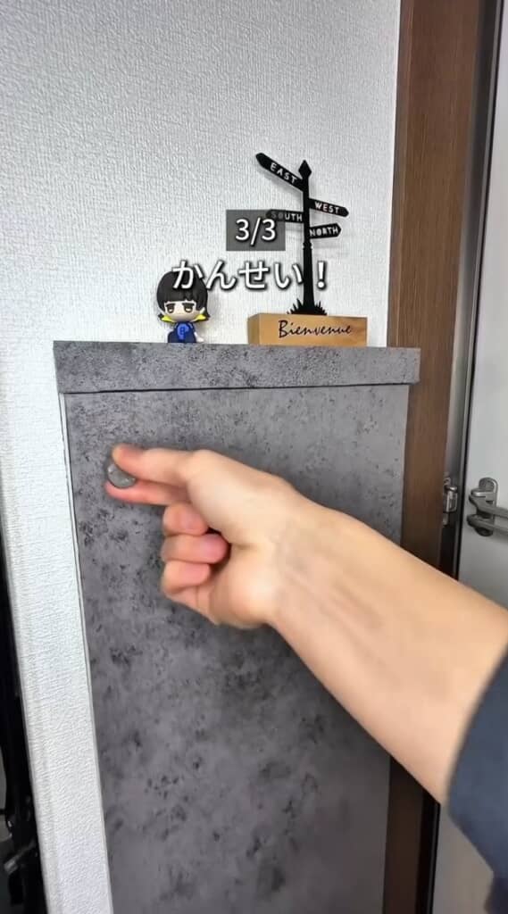 扉付きラックのリメイクが完成！