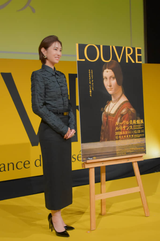 「ルーヴル美術館展 ルネサンス」記者発表会に登壇した北川さん