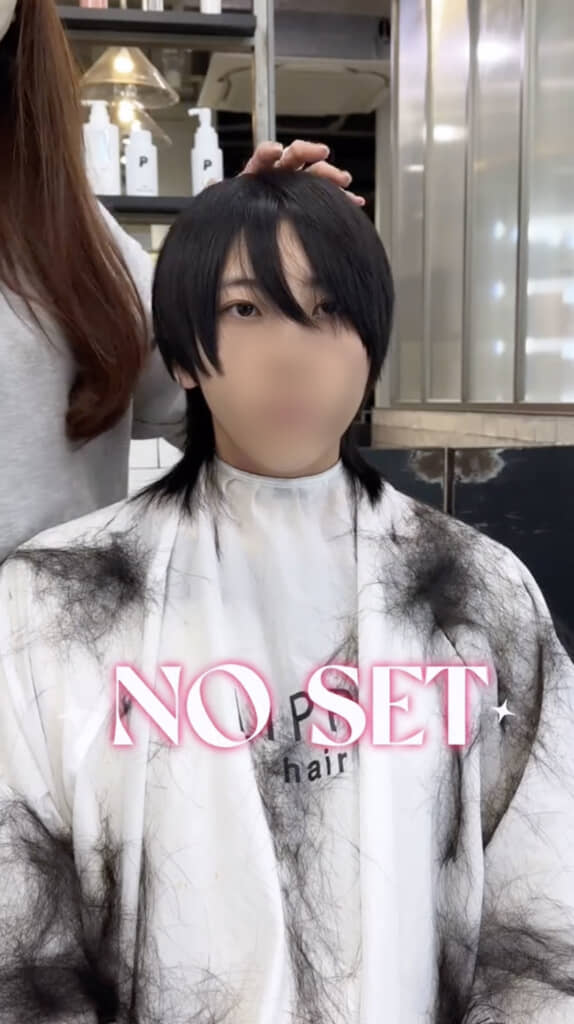 男の子っぽいショートウルフに