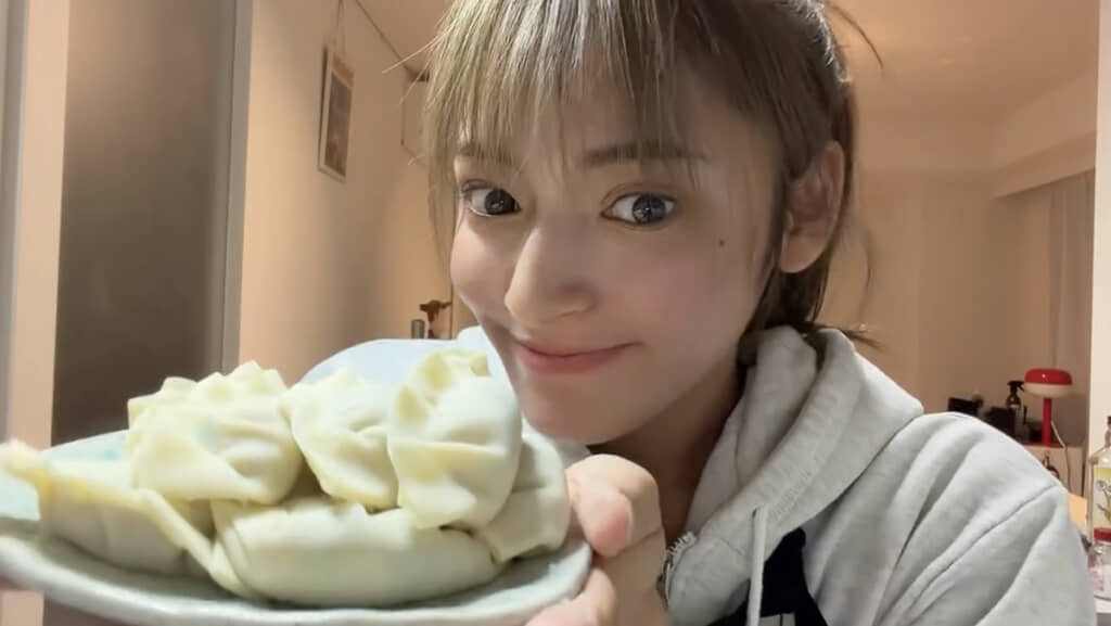 あとは焼くだけのエビギョーザ