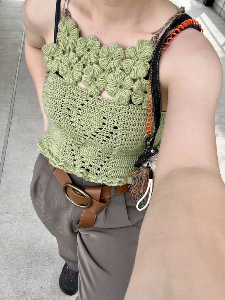 ステキなニットトップスが完成