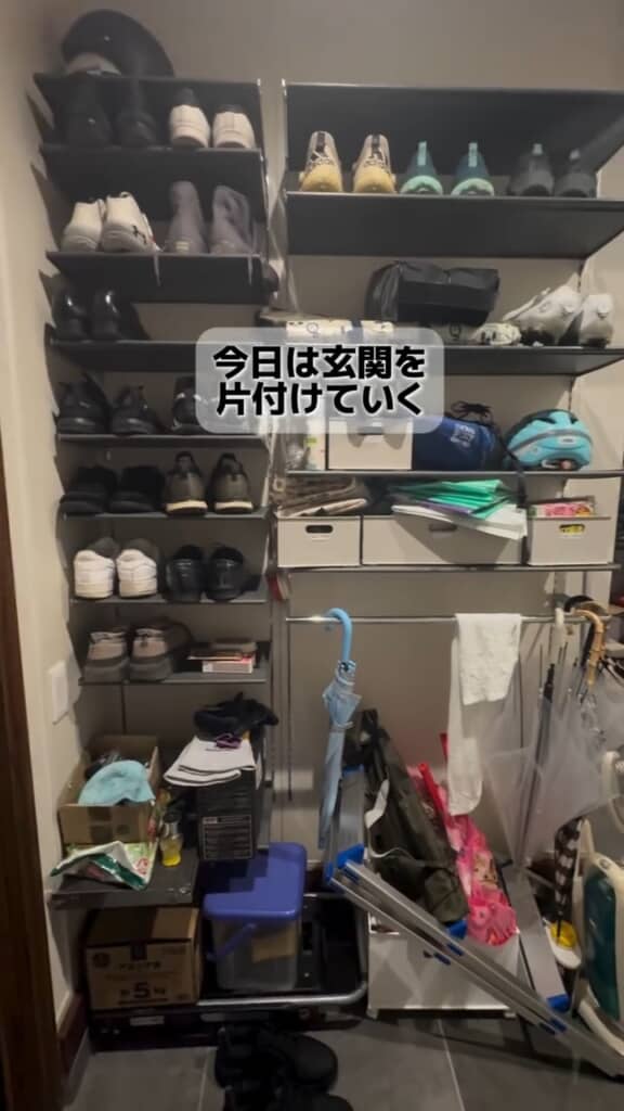 断捨離前の玄関