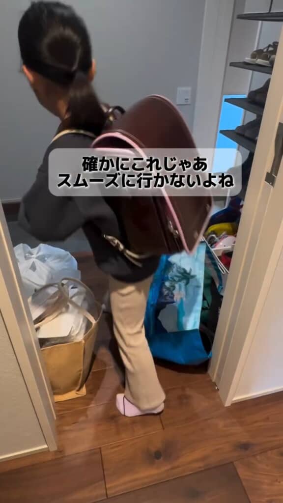 物が多くスムーズに通れない娘ちゃん