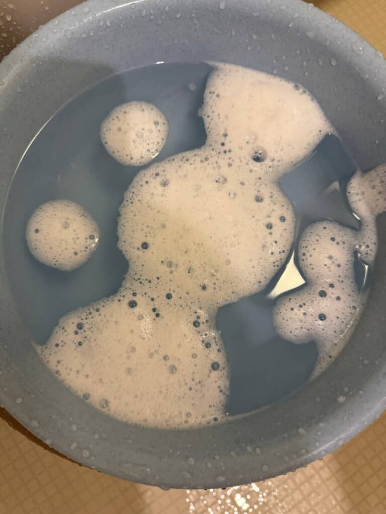 泡で作ったアンパンマン