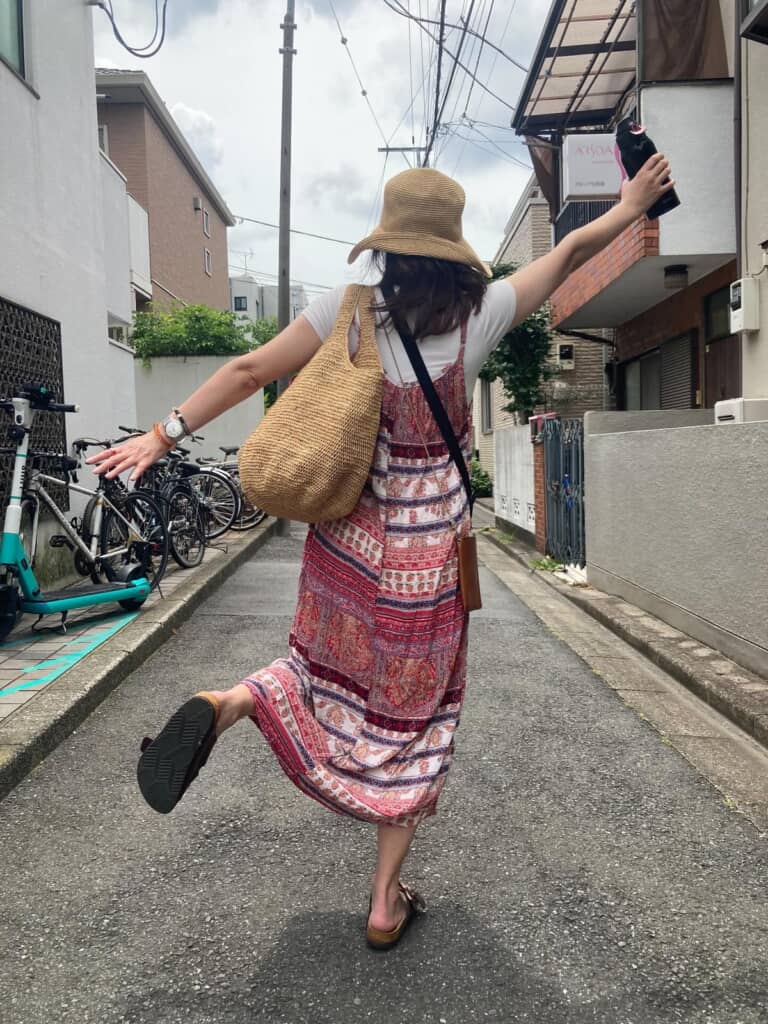 楽しそうな妻
