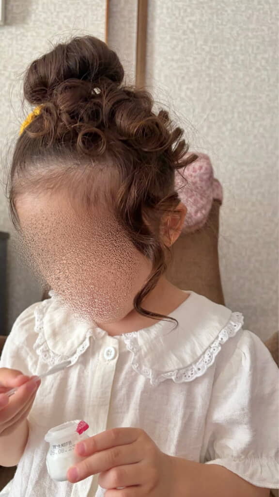 結い上げてもかわいいです